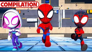 Marvels Spidey and his Amazing Friends S1 Full Episodes  90 Minute Compilation  disneyjr [upl. by Elurd]