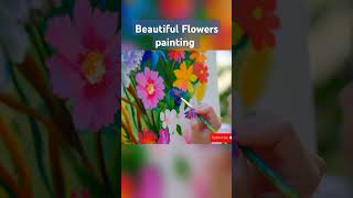 Beautiful flowers painting 🎨 shorts [upl. by Licna]