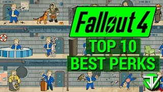 FALLOUT 4 Top 10 BEST PERKS in Fallout 4 Most Useful for ALL Character Builds [upl. by Hannavahs47]