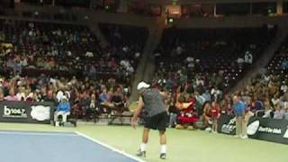 Andy Roddick Imitates Rafael Nadal [upl. by Rimola]