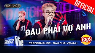 ĐÂU PHẢI VỢ ANH  Dangrangto khiến khán giả mê đét nhận về 4 NÓN VÀNG  Rap Việt 2024 Performance [upl. by Enyt285]