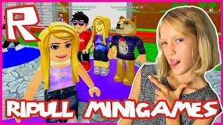 Ripull Minigames  BOUNCY TRAMPOLINE  Roblox [upl. by Yrennalf]