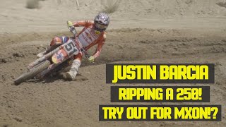 Justin Barcia Ripping on a TLD GasGas MC 250F Preparing for Motocross of Nations [upl. by Reizarf]