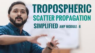 Tropospheric Scatter Propagation Simplified Antenna amp Wave Propagation Mod6Wireless Communication [upl. by Bowlds404]