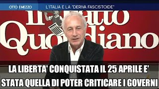 Caso Scurati Travaglio Deriva fascistoide Dura da almeno 25 anni La Gruber contro Specchia [upl. by Angelina]