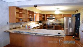 Kitchen Cabinet Refacing  Time Lapse of Kitchen Cabinet Refacing Project [upl. by Nesnah]