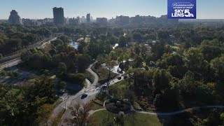 Drone video A moment of Zen in Forest Park [upl. by Analos]