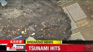 Raw Video Tsunami Slams Northeast Japan [upl. by Renmus540]