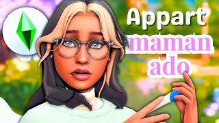 Lappartement adorable dune MAMAN ADO  🍼✨ SIMS 4 [upl. by Atterys]