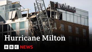 Four killed by tornadoes in Florida as governor warns of more Hurricane Milton flooding  BBC News [upl. by Aikmat577]