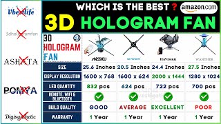 🌟 Best 3D Holographic Fan 2024  Top Holograms Review [upl. by Sirtemed]