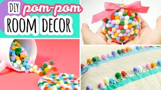 DIY Room Decor  PomPom Crafts [upl. by Nalyr]