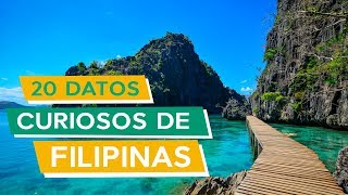 20 Curiosidades de Filipinas 🇵🇭  El país de los quotmilquot paraísos [upl. by Laney]