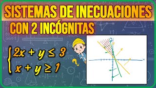 Cómo resolver SISTEMAS de INECUACIONES con DOS incógnitas ✅ [upl. by Kurland966]