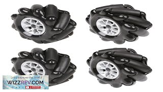 Omnidirectional Mecanum Wheel with 60mm High Hardness Plastic for Robot Cars Review [upl. by Cantlon]