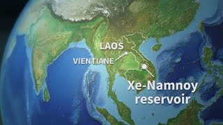 Laos dam disaster [upl. by Anelet]