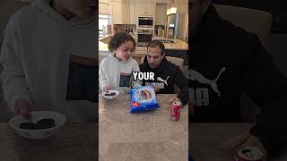 Oreo tooth paste prank prank pranks youtubeshorts shorts short funny viralvideo trending fy [upl. by Adnauqaj230]