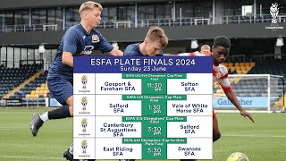 ESFA PLATE FINALS 2024  DAY 2 [upl. by Endor187]