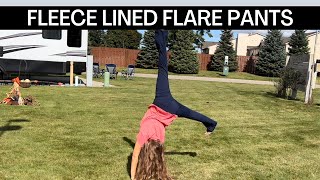 FleeceLined Flare Leggings  Super Comfortable Warm and Cute [upl. by Finlay]