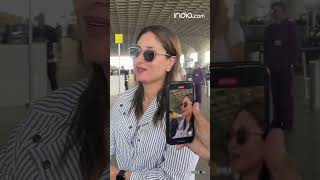 Kareena Kapoor Khans airport look is all about style and comfort [upl. by Wash]