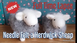 Needle Felt This CUTE HERDWICK SHEEP Needle felting for Beginners Needle Felting Animals [upl. by Barbara-Anne]