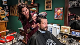 Ultimate ASMR Gentleman Transformation Soothing Haircut Shave and massage 🇦🇹 [upl. by Puklich640]