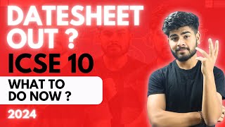 ICSE Class 10 2024 Date Sheet  ICSE Class 10 Boards Date Sheet  Discussion amp Strategy [upl. by Sarene473]