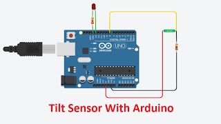 Tilt Sensor With Arduino in Tinkercad  Tinkercad Tutorial  Arduino project [upl. by Sheila]