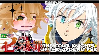 •Seven Deadly Sins react to your children•The Four Knights of the Apocalypse GACHA CLUB 🇧🇷🇺🇸 [upl. by Bortz]