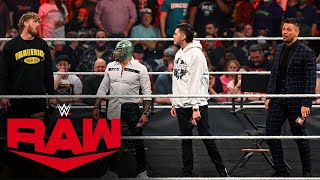 The Miz amp Logan Paul challenge Rey amp Dominik Mysterio at WrestleMania 38 Raw Feb 21 2022 [upl. by Weldon904]