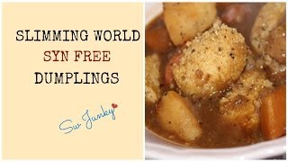 Slimming World Syn Free Dumplings Recipe [upl. by Yelnet]