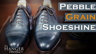 How To Shine Pebble Grain Leather Shoes [upl. by Tem]