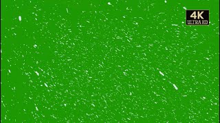 Heavy snow falling green screen video 4k free download [upl. by Oirasor]