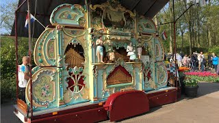 Draaiorgel De Adriaen speelt in Keukenhof Koenigsberg Mars [upl. by Yekcaj]