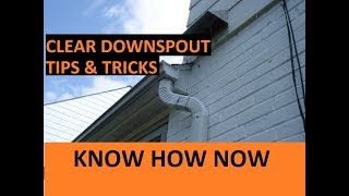 How to Unclog a Downspout 5 Ways [upl. by Nahsad]