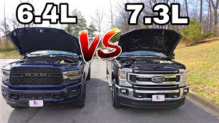 2022 RAM 2500 64L VS Ford F250 73L MPG And Acceleration Test Is The 73L Gas Really Better [upl. by Esmeralda]