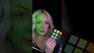 wicked inspired makeup tutorial  elphaba and galinda half and half makeup  talk through tutorial [upl. by Nahtanoy701]