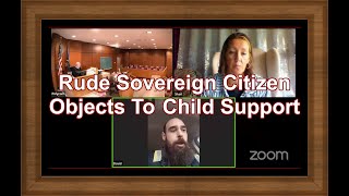 Sovereign Citizen Objects To Child Support quotI made my kids in private I didnt contract with statequot [upl. by Nhguaval]