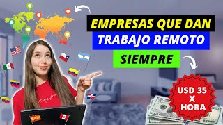 💰Gana 35 x hora 👉Trabaja Desde Casa y gana dinero en internet sin experiencia con estas empresas [upl. by Elliven]