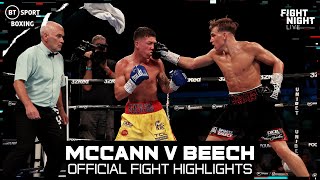 A career best performance for The Menace  Dennis McCann vJames Beech  Official Fight Highlights [upl. by Ermengarde]