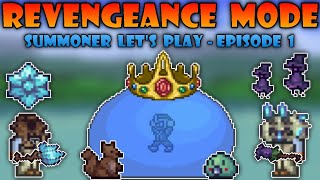 Summoner Lets Play on Revengeance Mode  Episode 1  Terraria Calamity Mod [upl. by Lissner639]