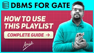 How to prepare DBMS from my playlist efficiently for gate 2023  How to get full marks in DBMS [upl. by Bromleigh925]