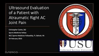 Distal Clavicular Osteolysis with Dr Christopher Colvin  AMSSM Sports Ultrasound Case Presentation [upl. by Aivatahs]