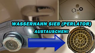 EINFACH WASSERHAHN SIEB WECHSELN   PERLATOR TUTORIAL   STRAHLREGLER VERKALKT  FACTOREM  BLANCO [upl. by Frame212]