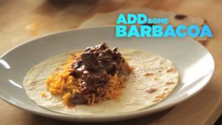 Del Real Foods  How to Make A Delicioso Barbacoa Burrito [upl. by Duwe541]