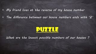 Can you solve it in your mind within 2 minutes  Tricky House Numbers Puzzle [upl. by Amalberga]