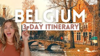 Belgium 3Day Itinerary Brussels Bruges amp Ghent [upl. by Hallam]