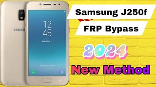 Samsung J250f FRP Bypass 2024  New Method [upl. by Annayram]