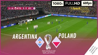 ARGENTINA vs POLONIA  Copa Mundial Qatar 2022 • Grupo C  SimulaciónRealista  Nov 30 [upl. by Enattirb]