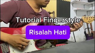 Tutorial Fingerstyle amp guitar Tabs  Risalah Hati  Dewa 19 [upl. by Aniaz684]